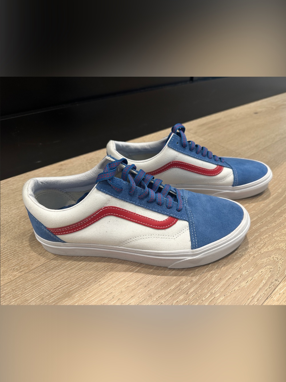 Vans Blue White Red Old Skool Sneakers